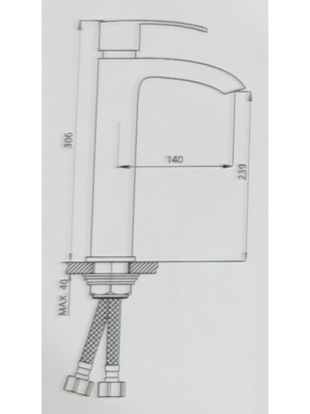 Смеситель для раковины Uovo A1101-1